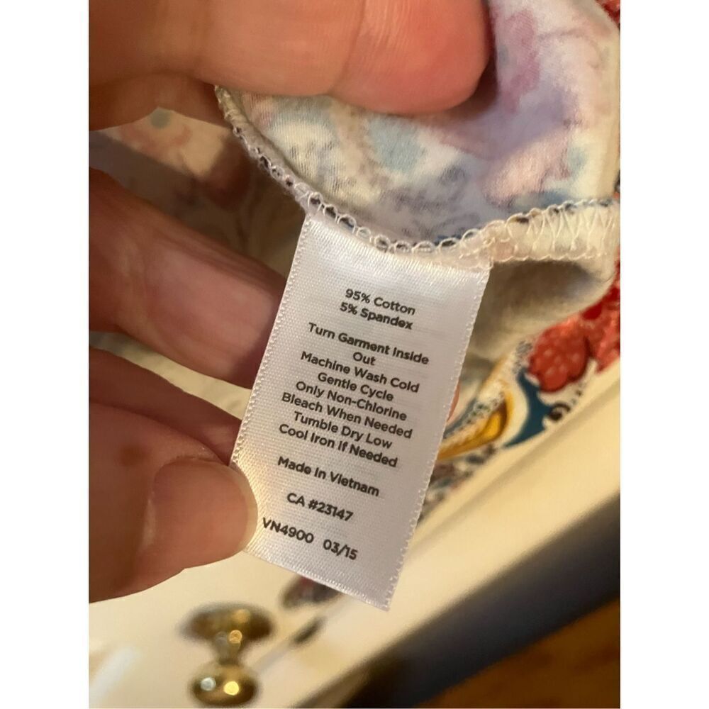 Talbots LS Floral Top 2X - Picture 5 of 7